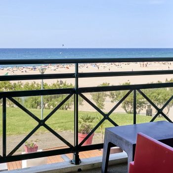 vue plage du village vacances bidart