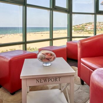 vue plage du village vacances bidart